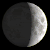 Waxing Crescent, Moon at 6 days in cycle